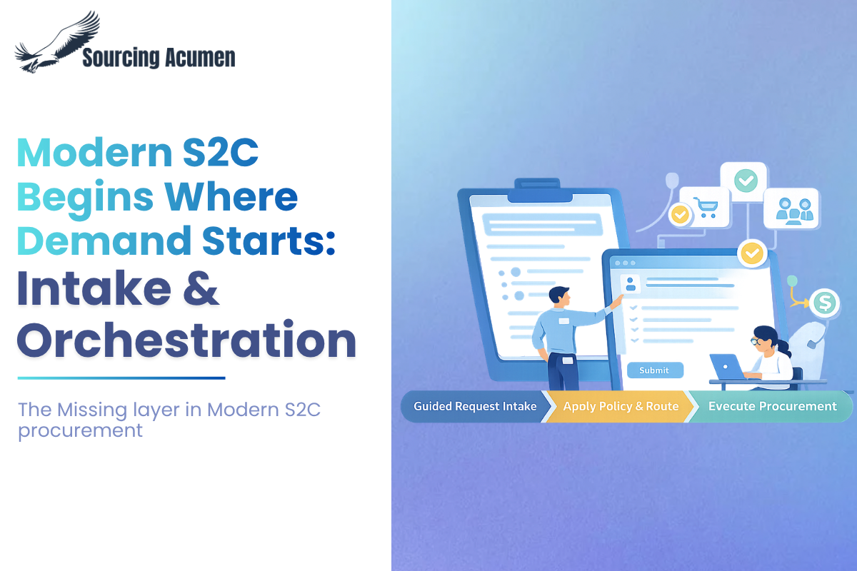 Intake and orchestration process in modern S2C procurement platforms